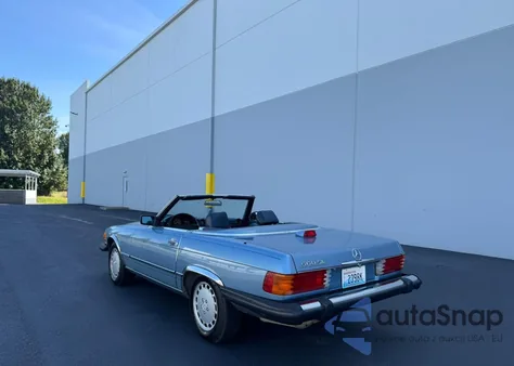 1987 Mercedes-Benz 560 Sl из США, поврежденный, VIN WDBBA48D0HA065066